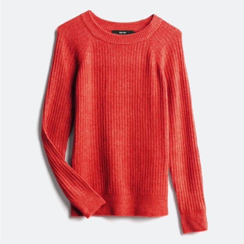 Stitch Fix Vero Moda | Leroya Crew Neck Pullover Sweater | Burnt Orange | Medium