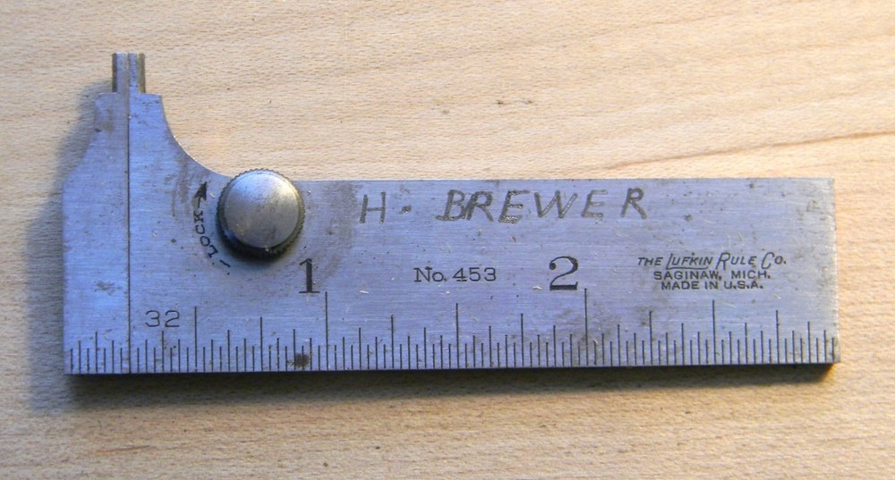 Vintage Lufkin 453 Pocket Slide Caliper Original Box