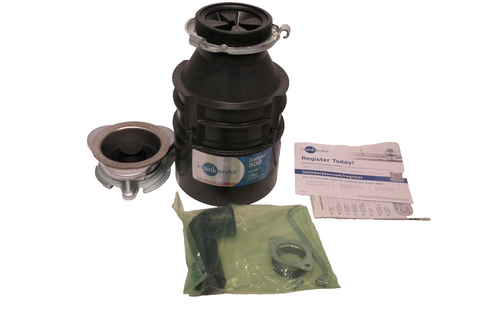 Badger 500, 1/2 HP Continuous Feed Kitchen Garbage Disposal, Badger Series