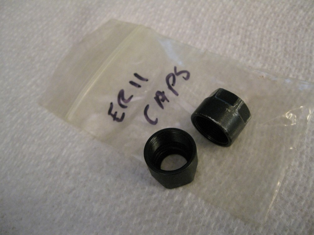 ER11 Collet Clamping Nut 2pc lot No maker marks