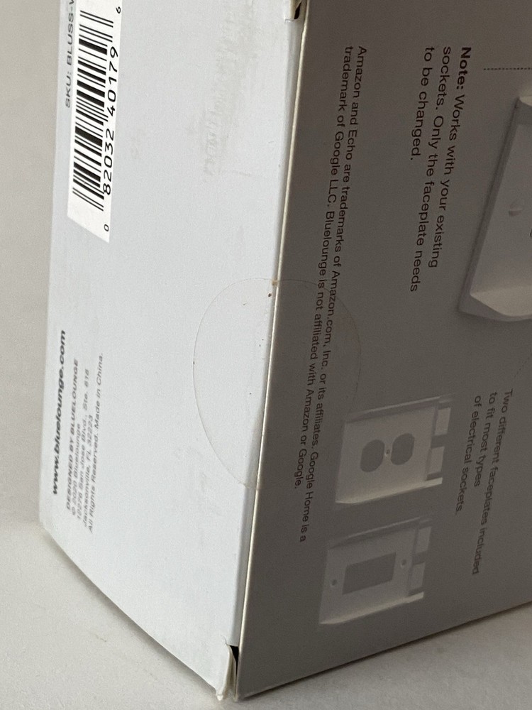 Bluelounge Socket Station Accessory Shelf With Cable Management Sealed New