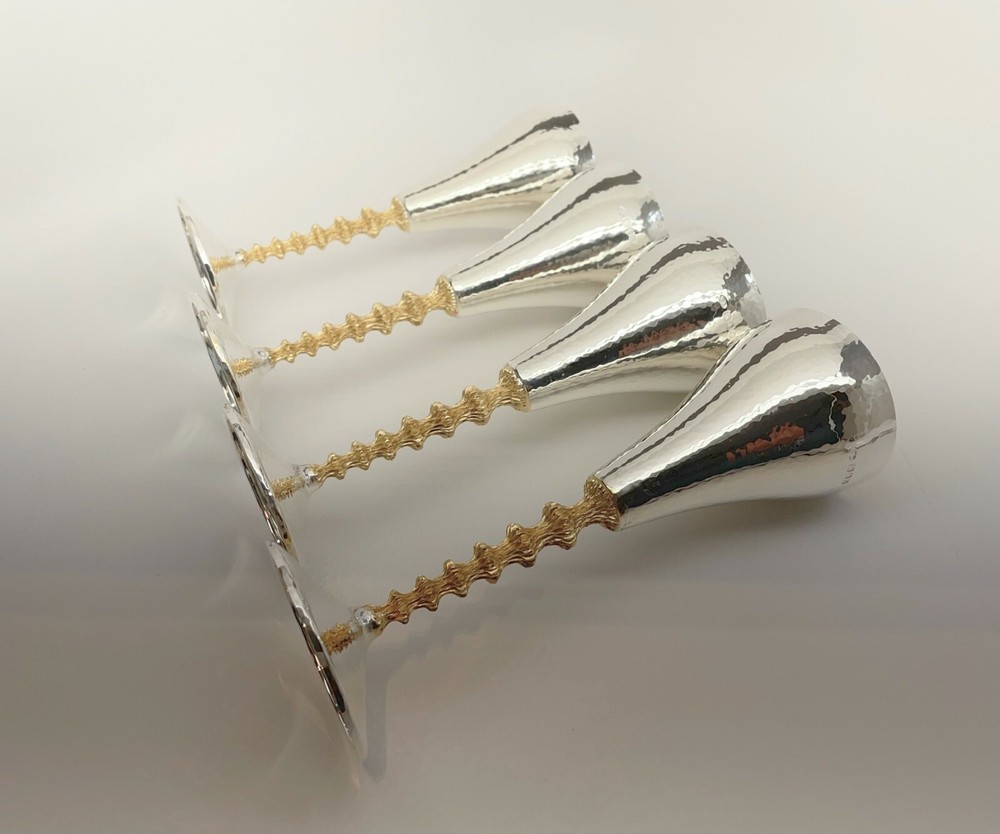 Stuart Devlin Silver & Silver Gilt Gilt Wine goblets 1979 4