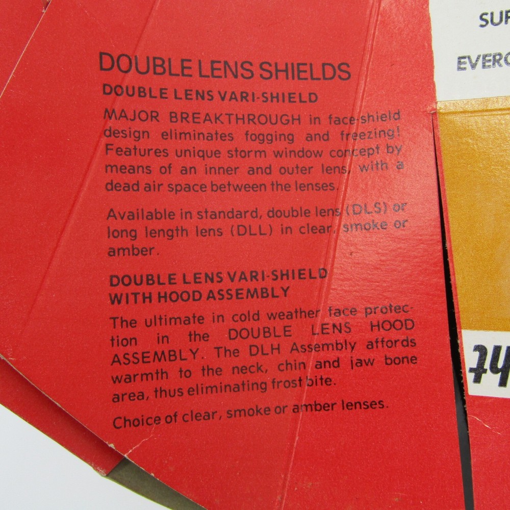 Super Seer Snap On Helmet Shield Replacement Visor Tinted Original Packaging