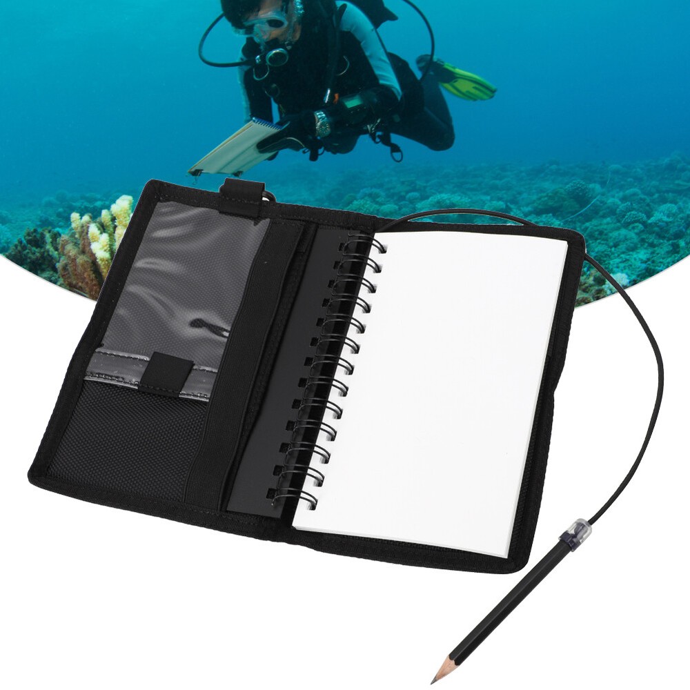 (black)Submersible Underwater Writing Pad Diving Notebook Note Pad PA FF