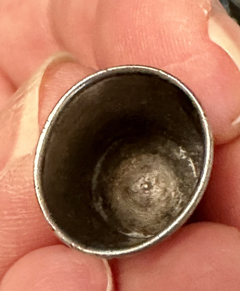 Vintage Sterling Silver Thimble 6