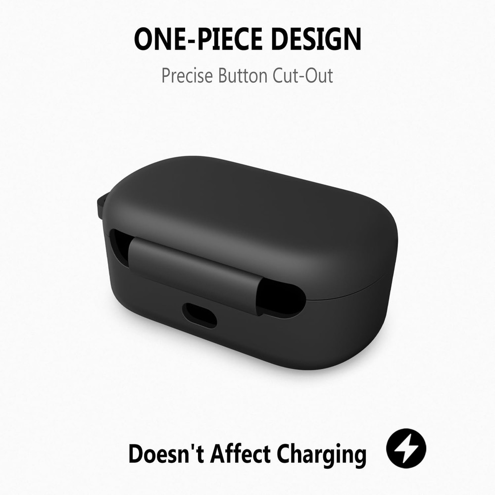 Silicone Case for Bose QuietComfort 2020, Soft Flexible Scratch Black