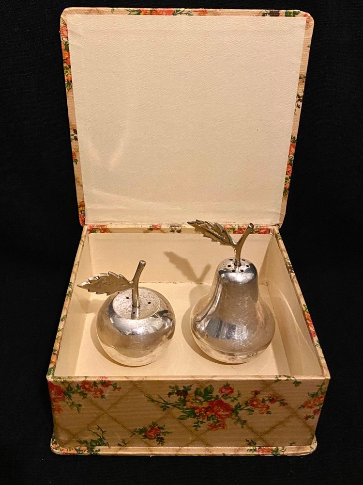 Mid Century Gorgeous Silver Plated Indian Condiment Set