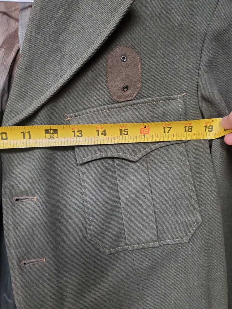 WW2 Military Jacket Green Wool Army