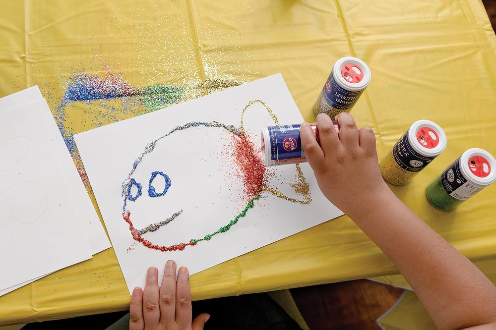 Arts & Crafts Glitter Sky Blue 4 oz 1 Jar