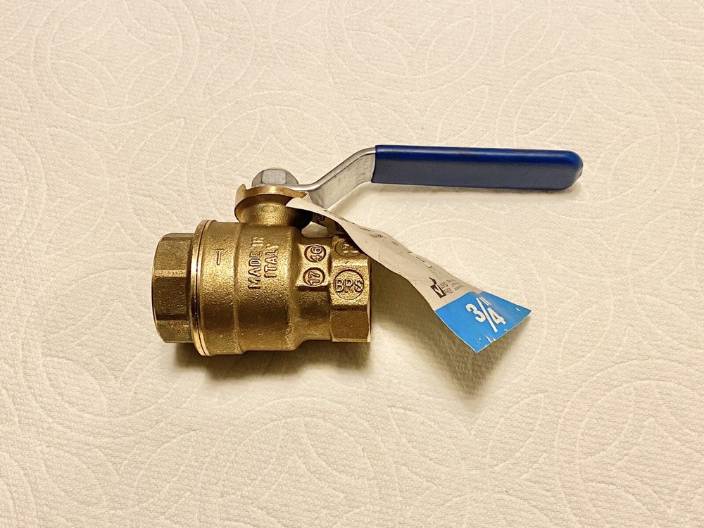 EVERBILT 3/4" BRASS BALL VALVE