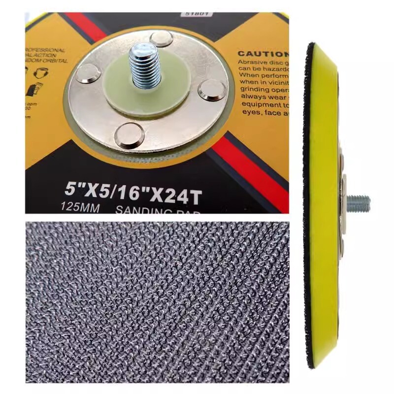 2/3/4/5/6 " Hook Loop Backing Pad With M6 M8 Thread For Sanding Discs Air Sander