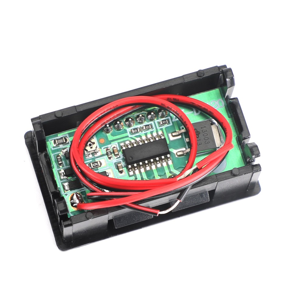 5Pcs Dc 5-120V Voltmeter Red Led Panel 3-Digital Display Volt Meter 2-Wire