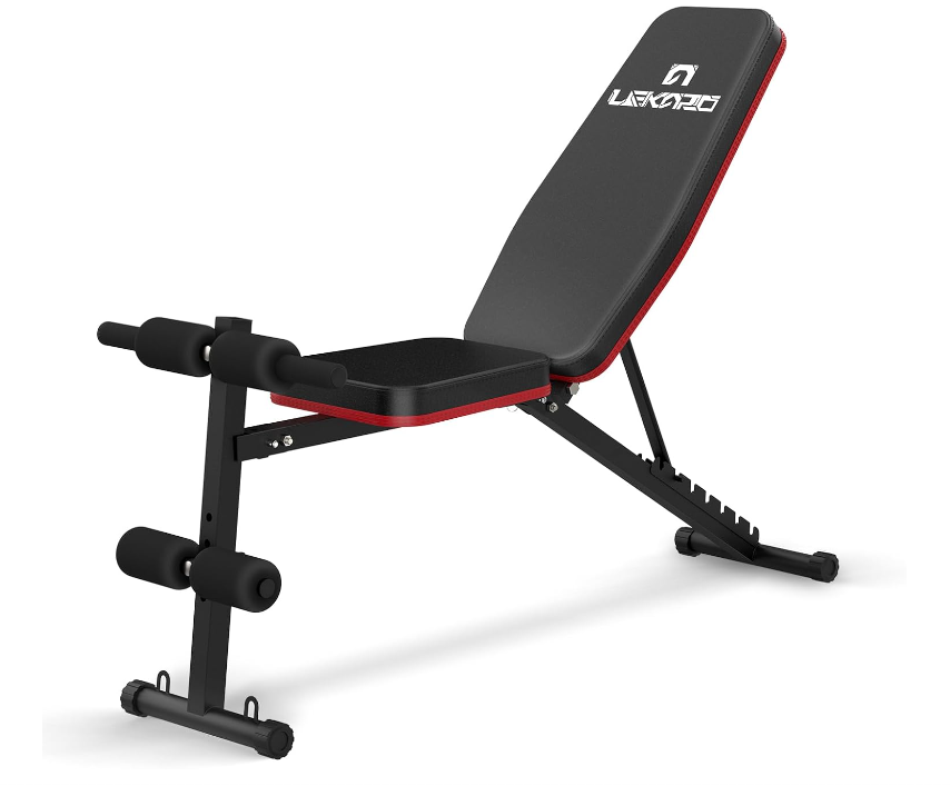 Adjustable Weight Bench Press, Foldable Workout Bench for Home Gym, Strength