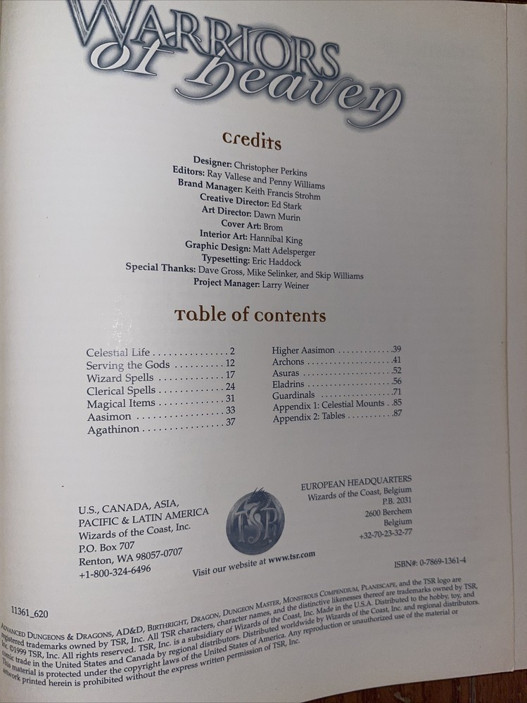 Advanced dungeons and dragons dungeon Masters guide warrior spells And Magic