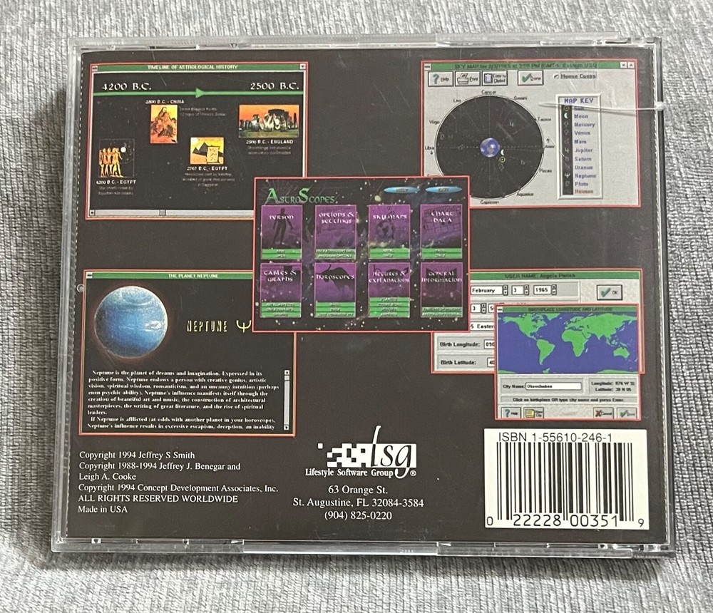 AstroScopes by Jeff S. Smith CD-ROM PC Windows 1994 software in good condition