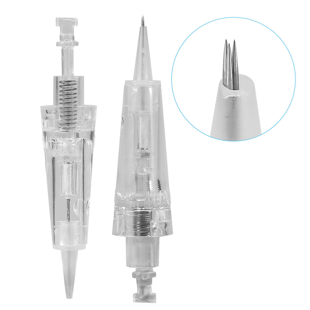 50PC Tattoo Cartridge Needle Permanent Makeup Eyebrow Needle for PMU Brows Lips