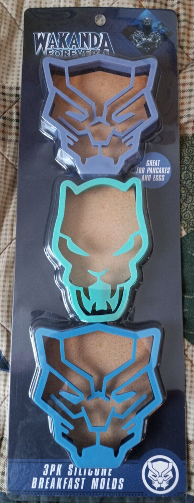 Marvel New Wakanda forever 3 pack silicone breakfast molds