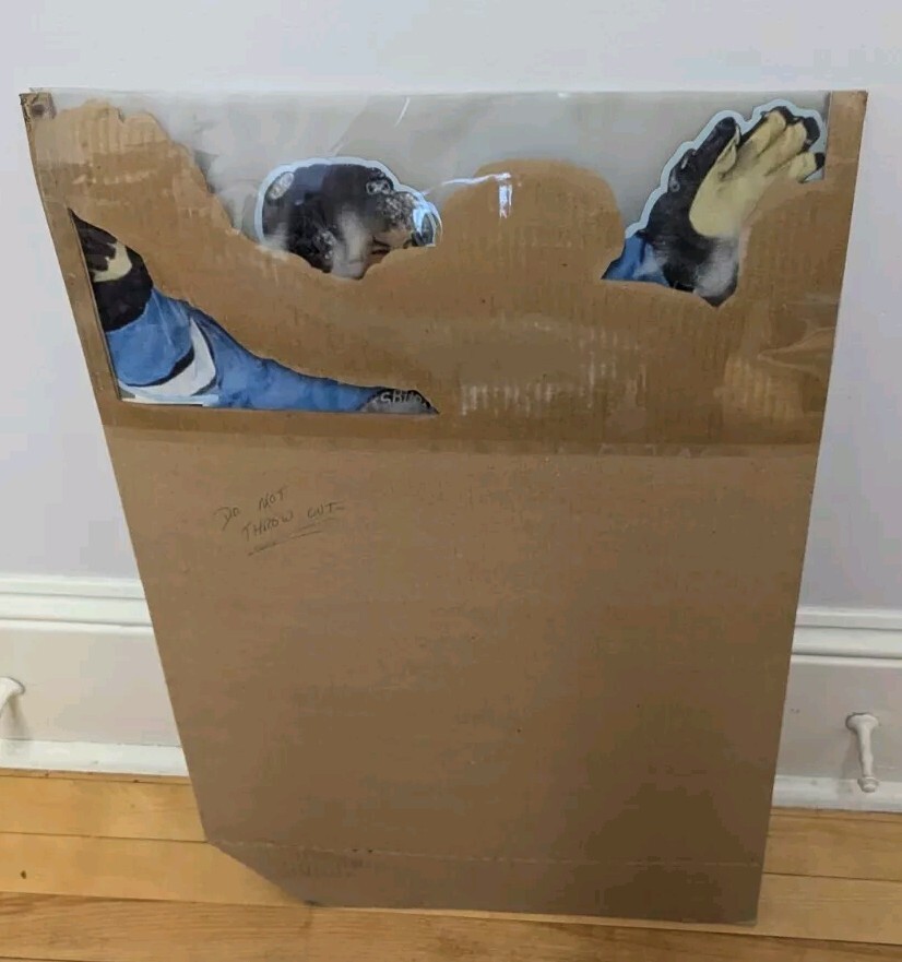 Sidney Crosby Penguins Cardboard And Plastic Store Display Sign Standee
