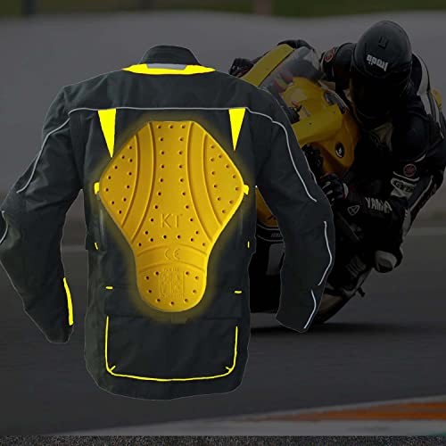 Level 2 C E Approved Armor Pad for Motorcycle Jackets Back Yellow