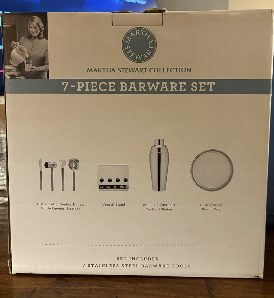 Martha Stewart Collection 7-Piece Bar ware Set