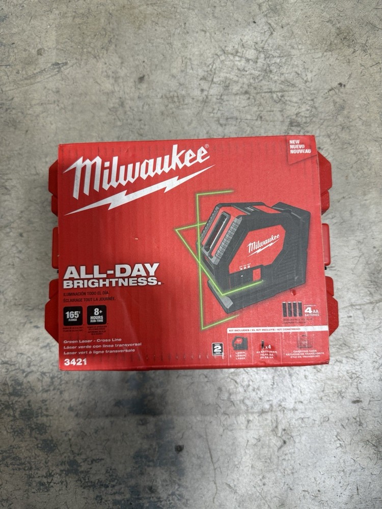 Milwaukee 3421 Green Cross Line Laser