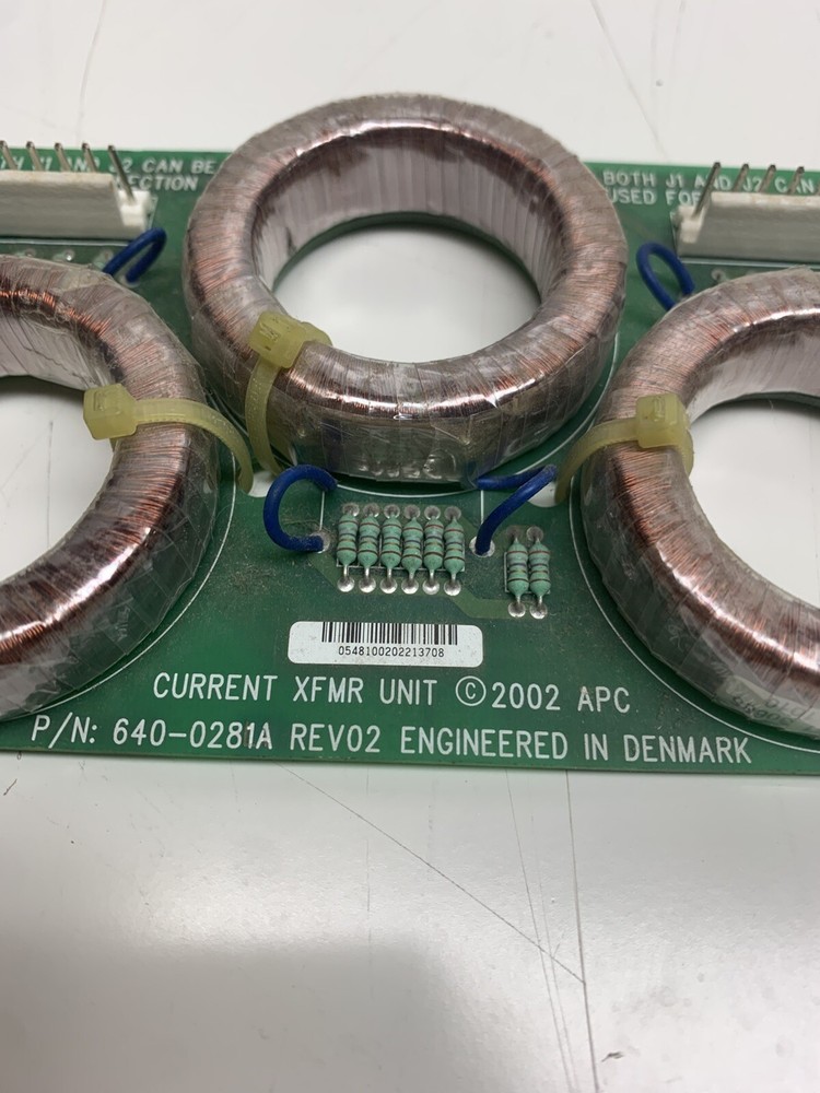 APC 640-0281A Current XMFR Unit Control Board PCB REV 02