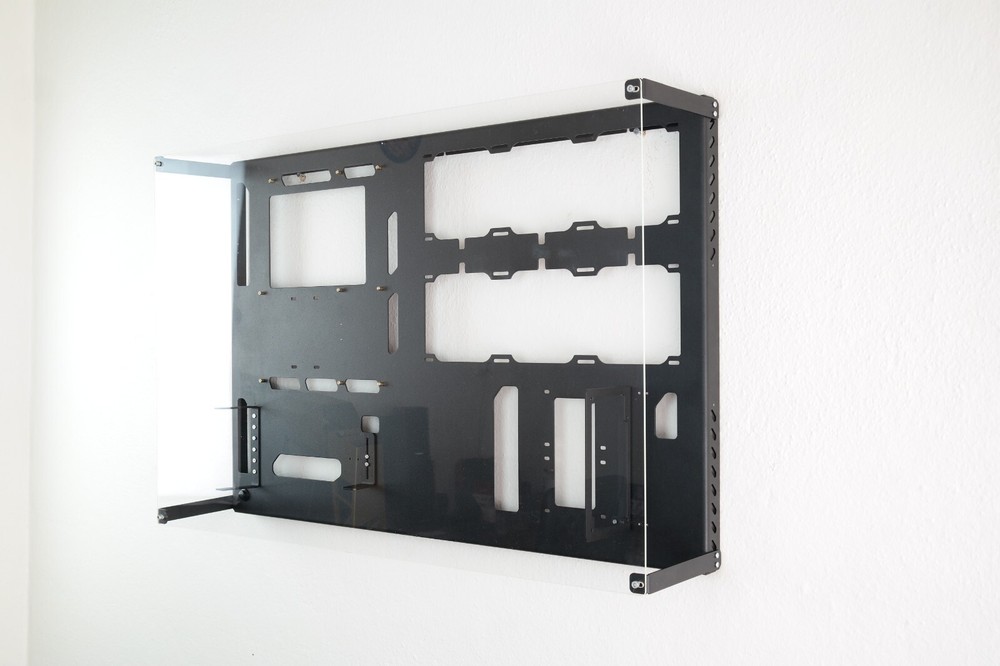 Wall Computer Case, 360mm Dual Slot Wall-Mountable PC Case, Custom Liquid Coolin