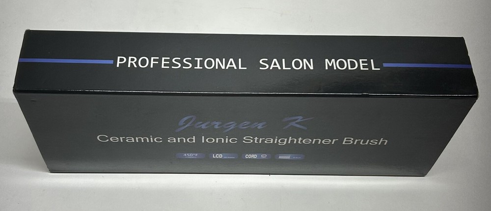 Jurgen K Professional Salon Ceramic & Ionic Straightener Brush - Open Box, New