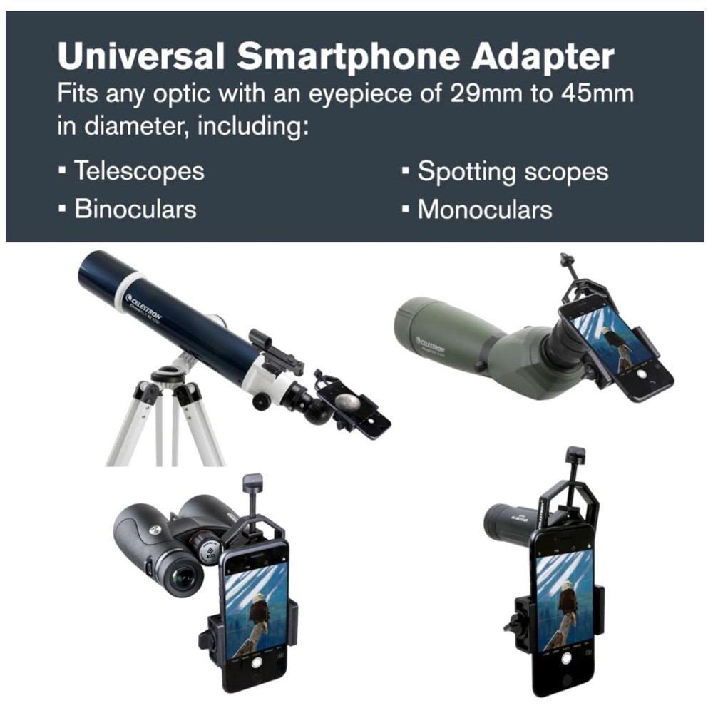 Universal Smartphone Adapter for Telescope & Binoculars