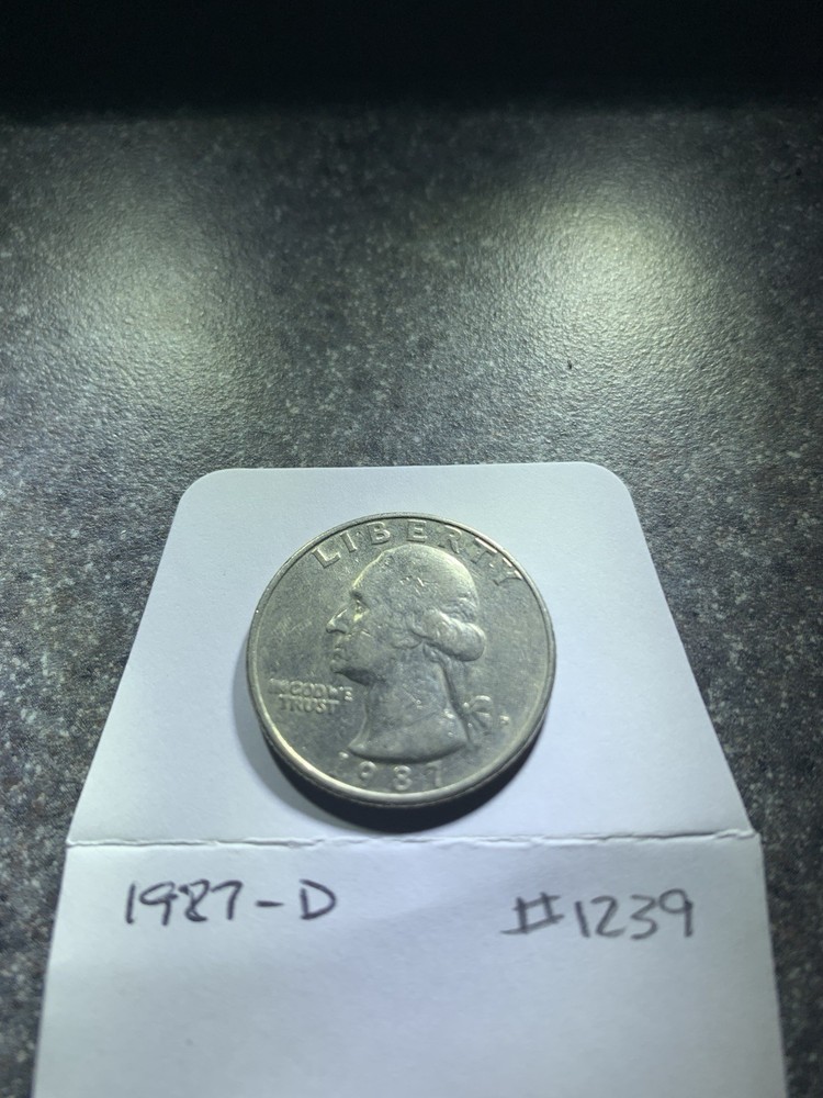 1987-D 25C Washington Quarter(#1239)