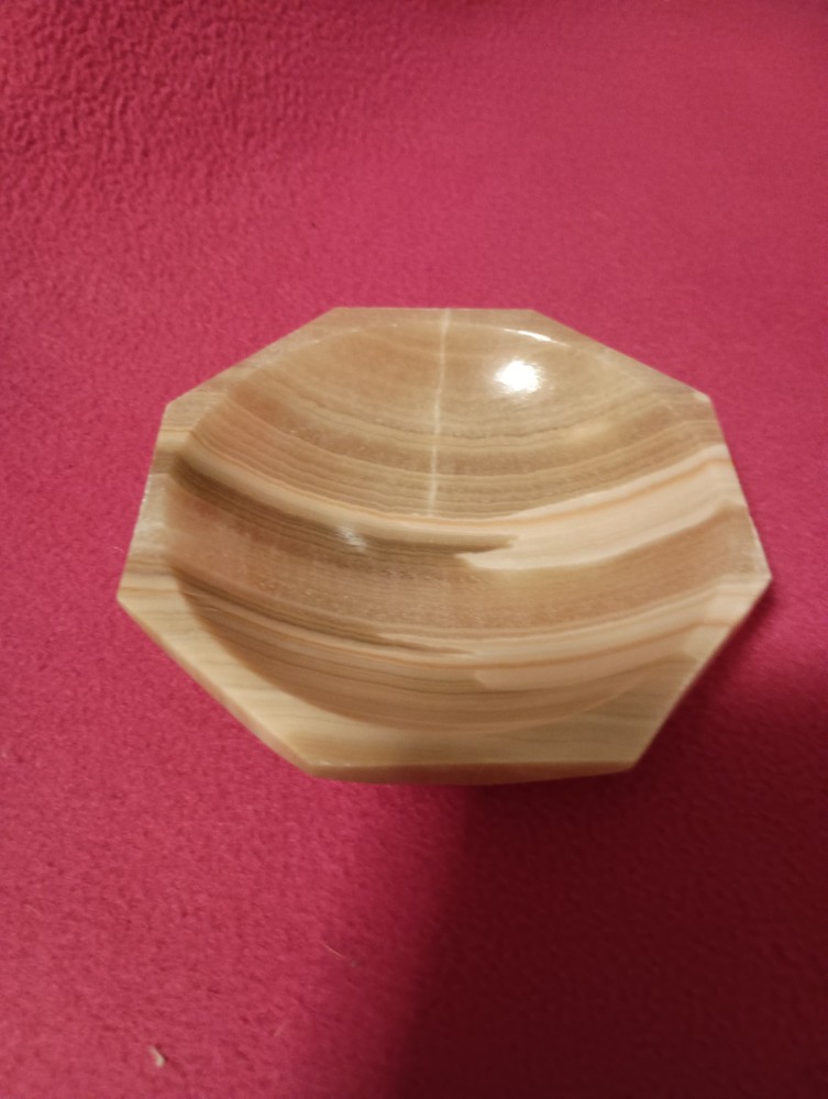 Octagon Calcite Ashtray 4"