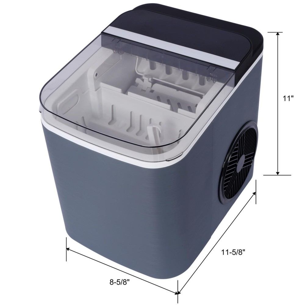 Countertop Pebble Ice Maker Machine with Self Cleaning Function and 1.3 Lbs