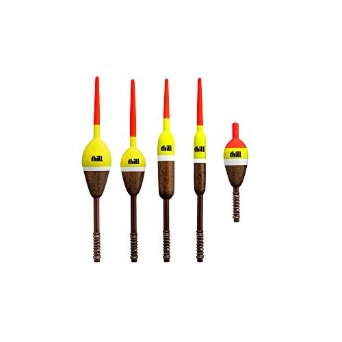 Classic Float Fishing Bobber with Buoyant Balsa 5-Pack Assorted Spring Float