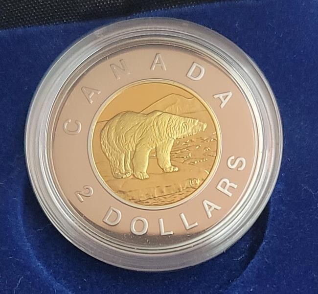 Polar Bear 1996 Canada Bi-Metal Proof