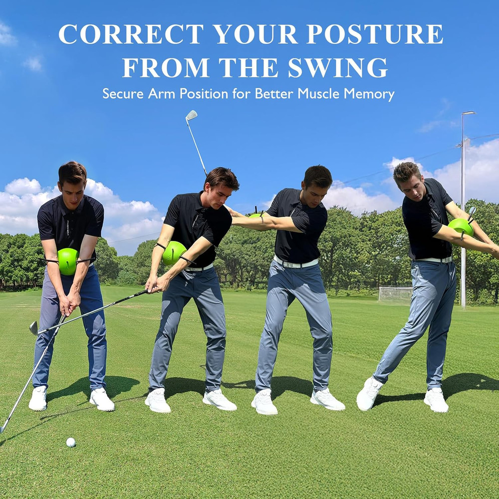 The Connector Golf Training Aid, Golf Swing Trainer for Posture Correction Pract