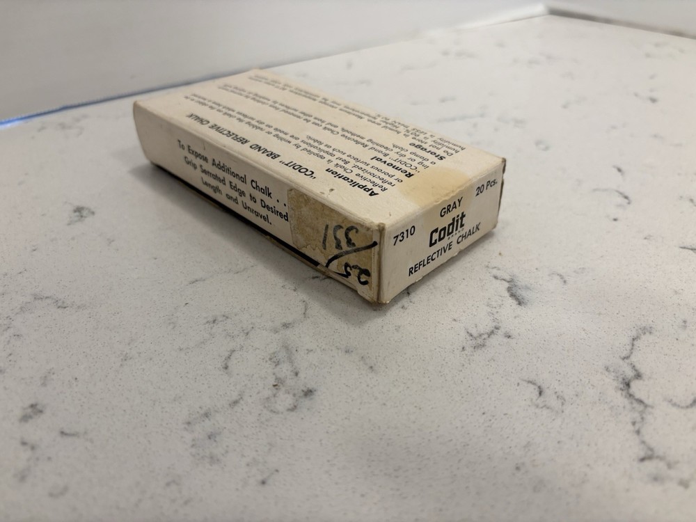 Codit Reflective Chalk Crime Scene Forensic Marking 3M Full Box 20