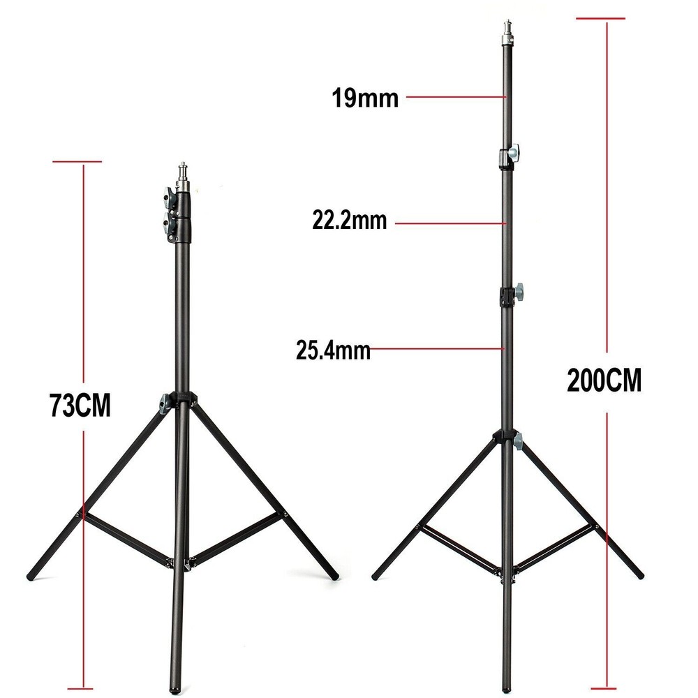 Adjustable Max. 2m Light Stand Tripod for Studio Photo Flash LED Light