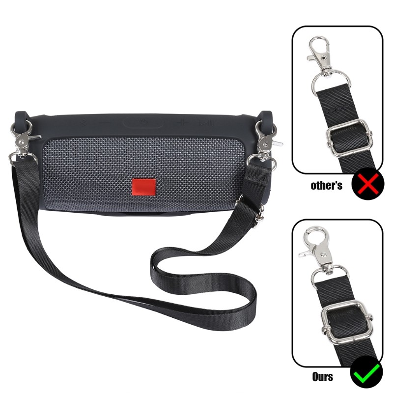 forJBL CHARGE ESSENTIAL Speaker Protective Silicone for Case with Shoulder Strap