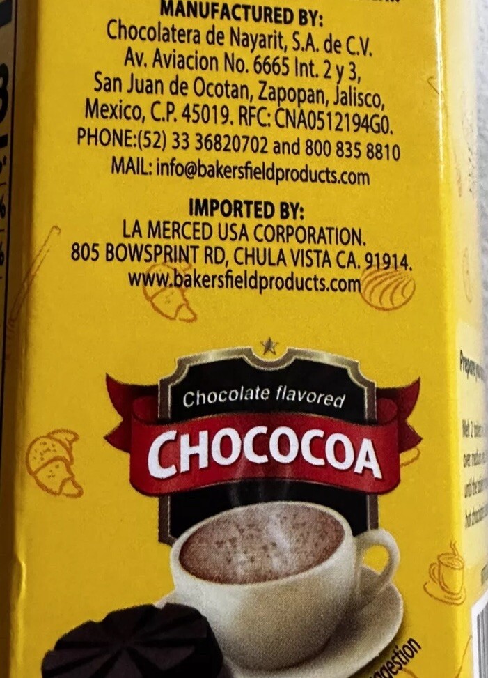 2 Pk CHOCOCOA - FLAVORED CHOCOLATE (9.52 OZ (270g)