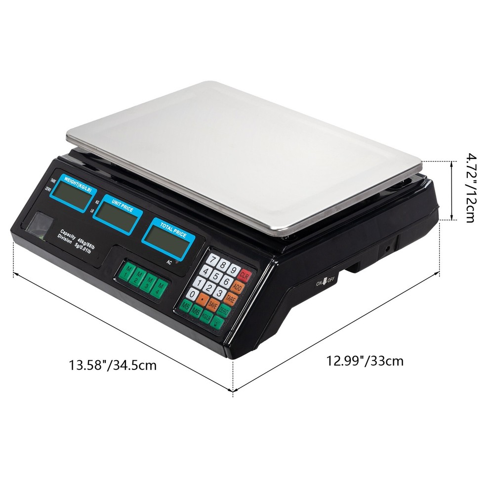 Digital Weight Scale Price Computing Machine Retail Count Multipurpose Kitchen