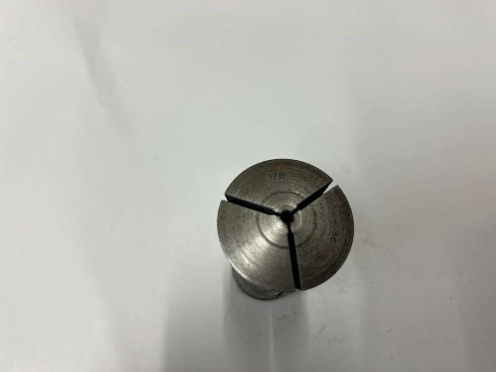 1/8" Steel Round 5C Collet w/Internal Threads