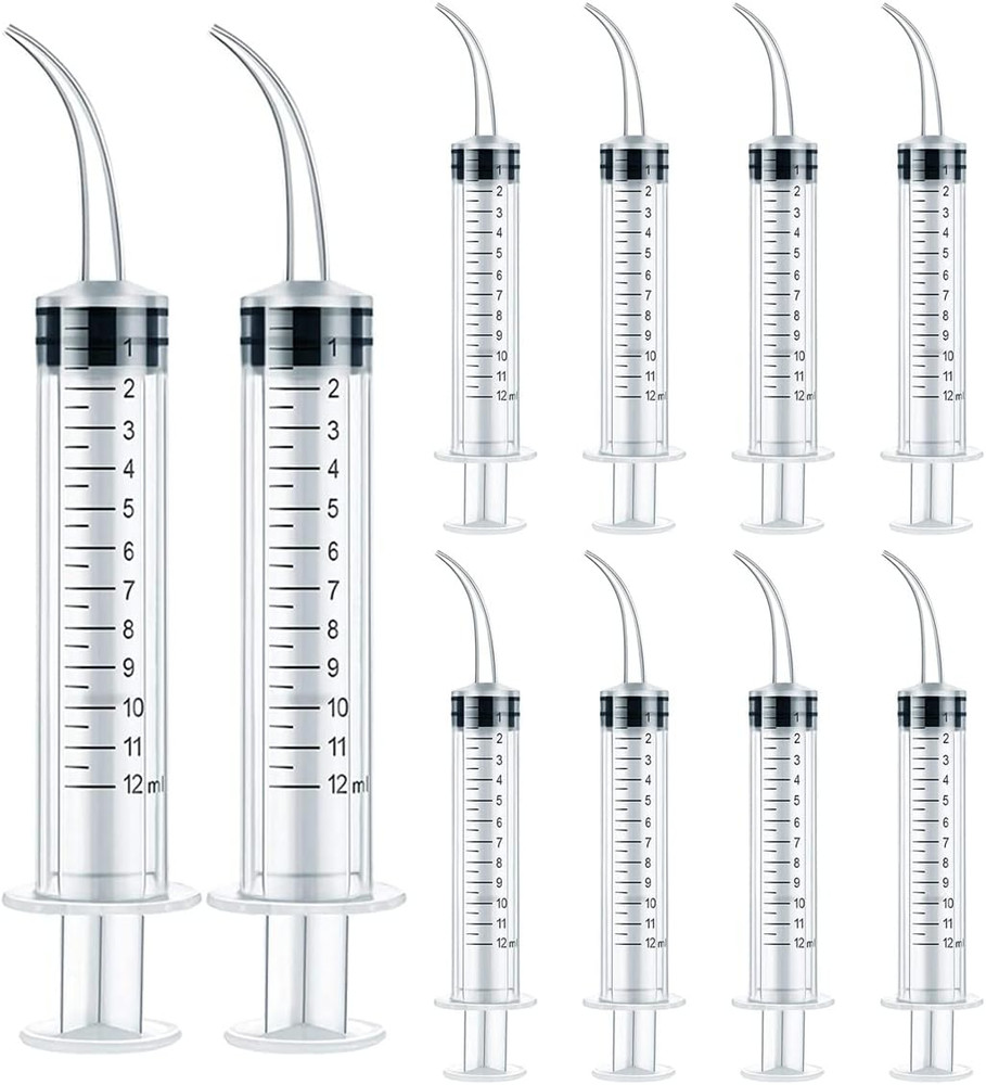 Plastic Syringe for Scientific Labs 10 Pack Measuring Syringe Tools Dispensing M