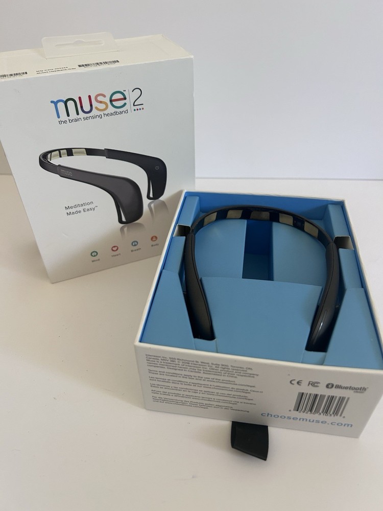 Muse 2 Brain Sensing Meditation Headband With Bonus Case