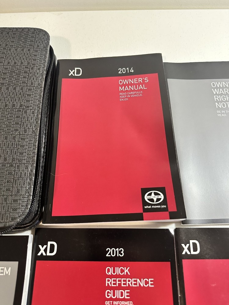 Scion xD Owner's Manuals Set 2013