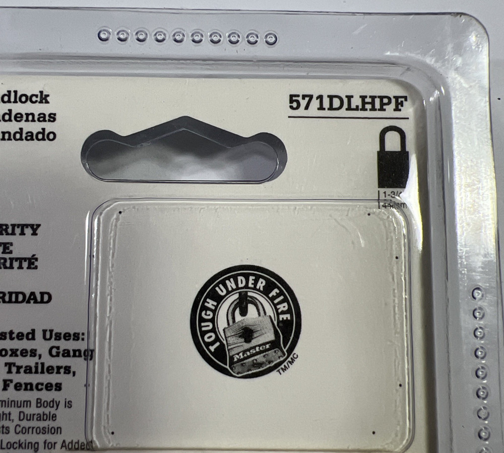 Master Lock 571DLHPF Solid Aluminum Contractor Grade New In Package !!!