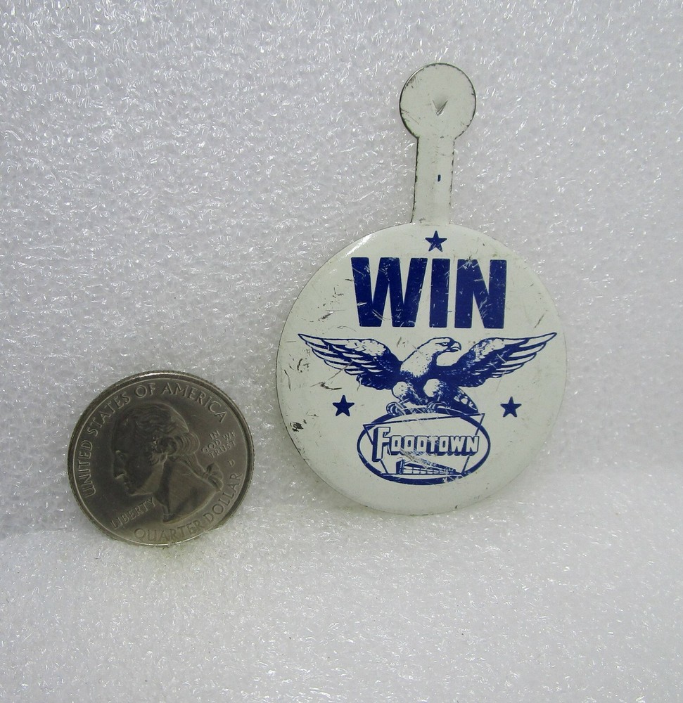 Foodtown Win Tab Button Pin