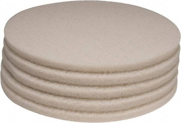 PRO SOURCE Floor Stripping Pads: 5 Pack, White Fine Polyester, 20" Diameter