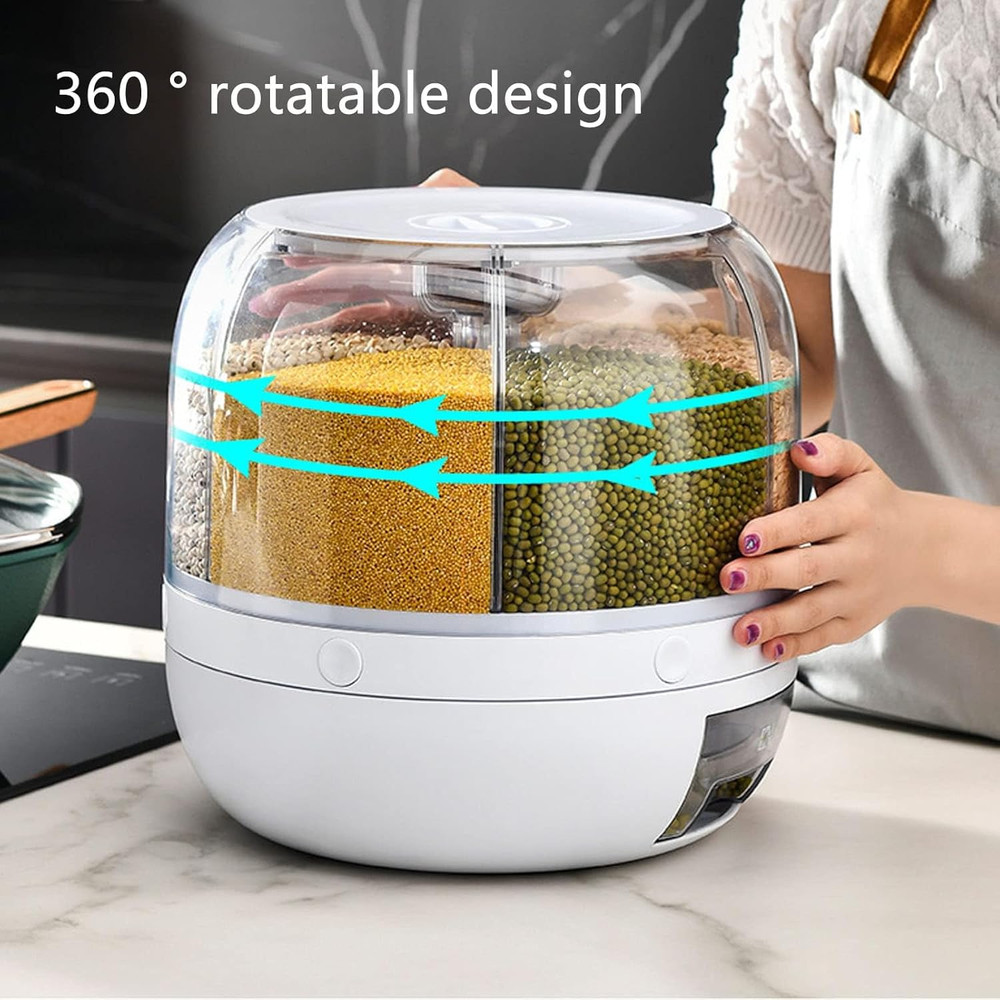 BPA-Free 3-Pack Rice & Grain Storage Containers with Easy Dispenser