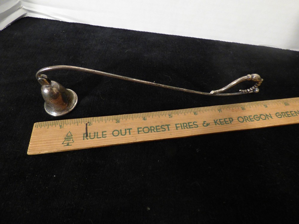 Antique Vintage Silver Webster Candle Snuffer Jointed Hinged Bendable