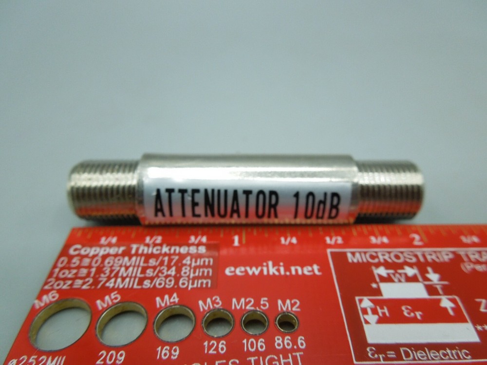 CABLE TV 10dB FIXED ATTENUATOR PAD CATV (QTY 5)